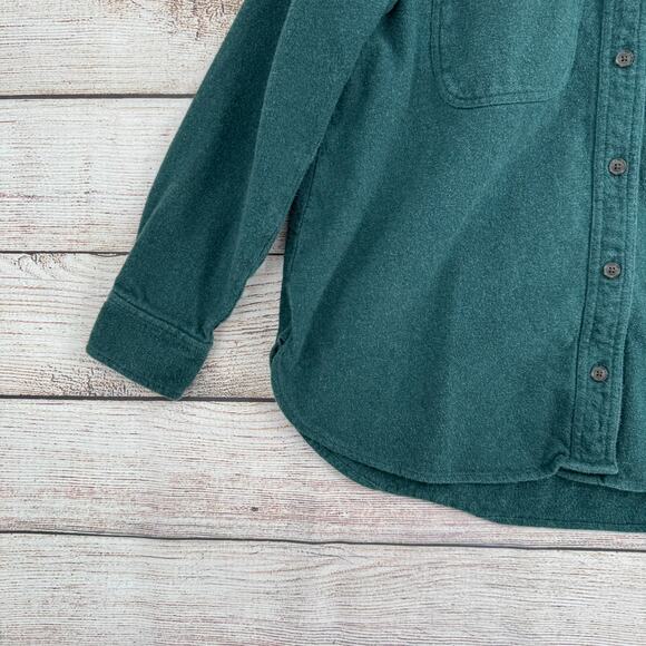 Madewell Flannel Oversized Ex-Boyfriend Swing Shirt Womens Small Green - Picture 5 of 13